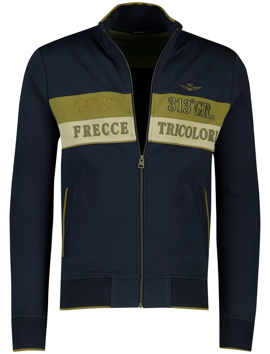 Aeronautica Militare vest donkerblauw katoen