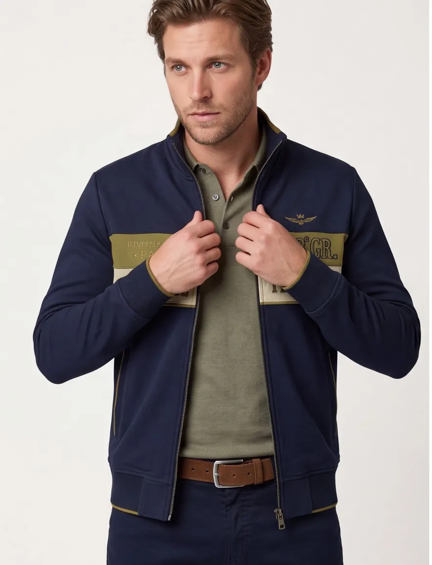 Aeronautica Militare vest donkerblauw katoen
