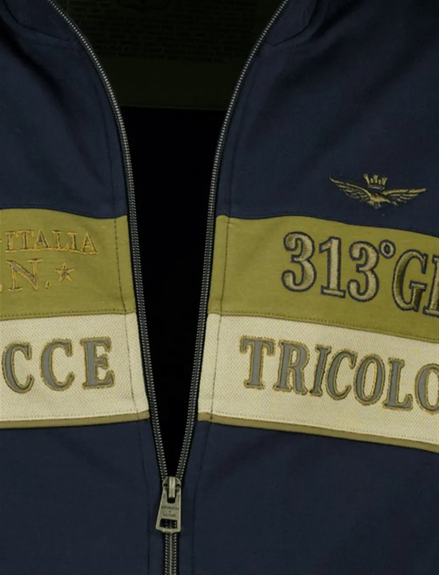 Aeronautica Militare vest donkerblauw katoen