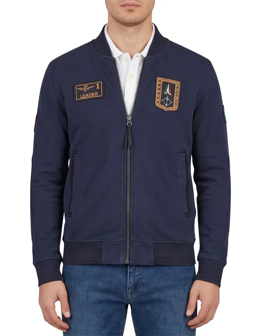 Vest Aeronautica Militare donkerblauw emblemen