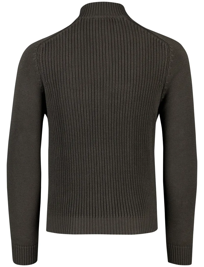 Aeronautica Militare vest antraciet katoen rits