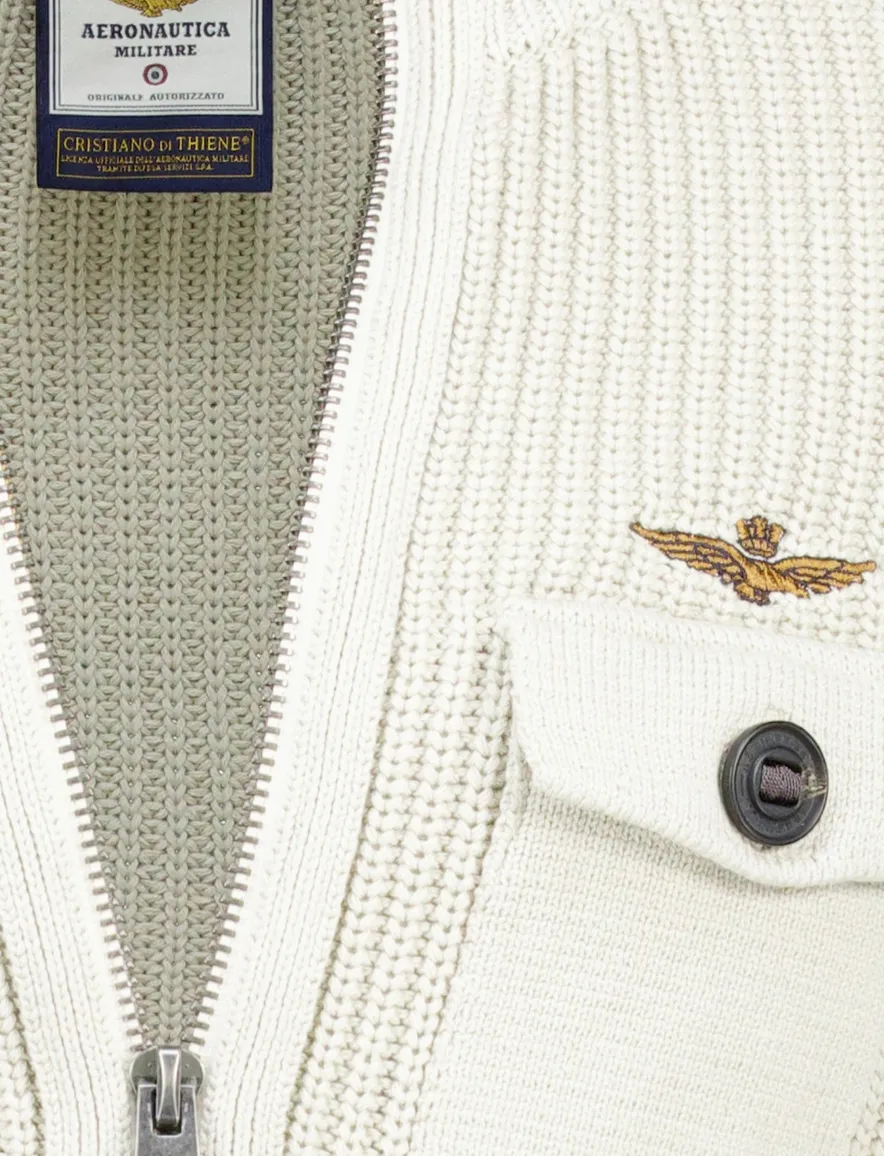 Aeronautica Militare vest wit katoen