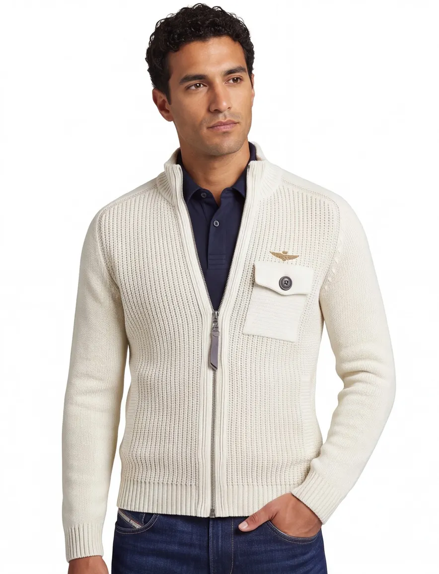 Aeronautica Militare vest wit katoen