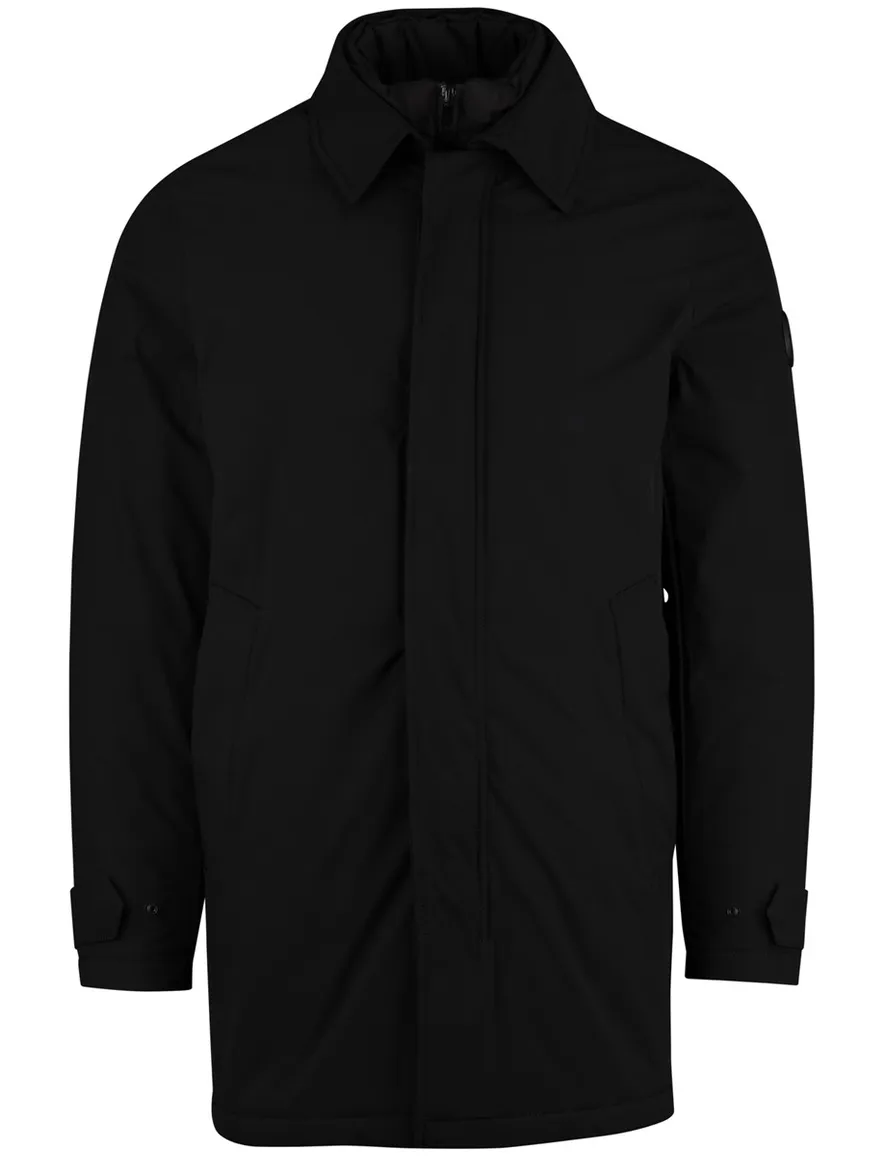 Airforce winterjas zwart effen waterdicht