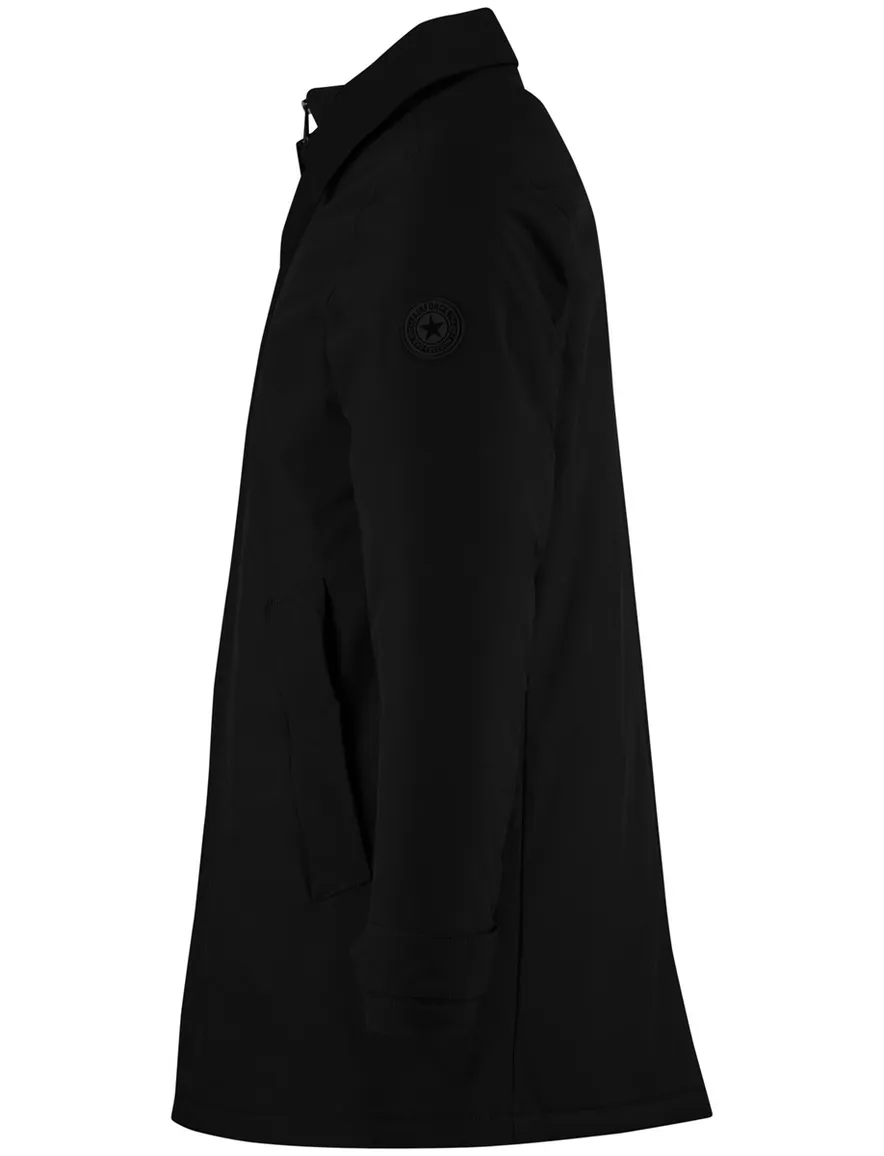 Airforce winterjas zwart effen waterdicht