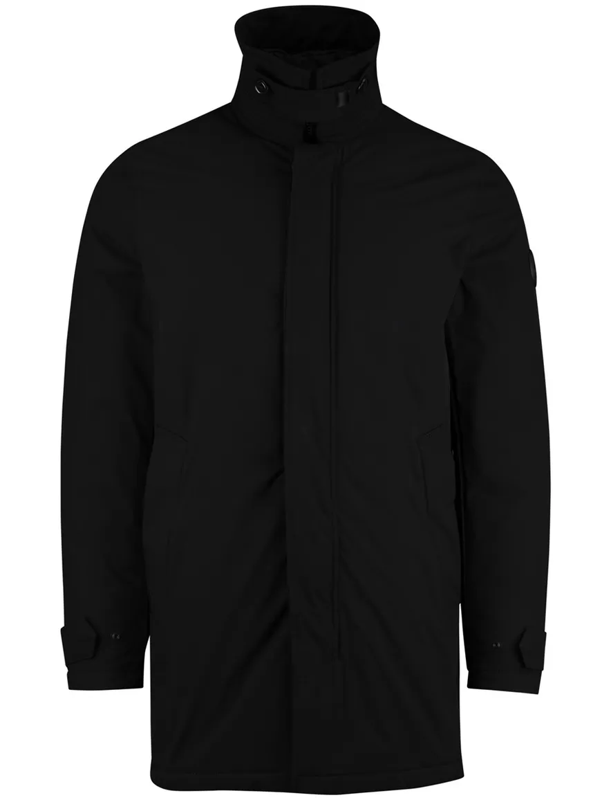 Airforce winterjas zwart effen waterdicht