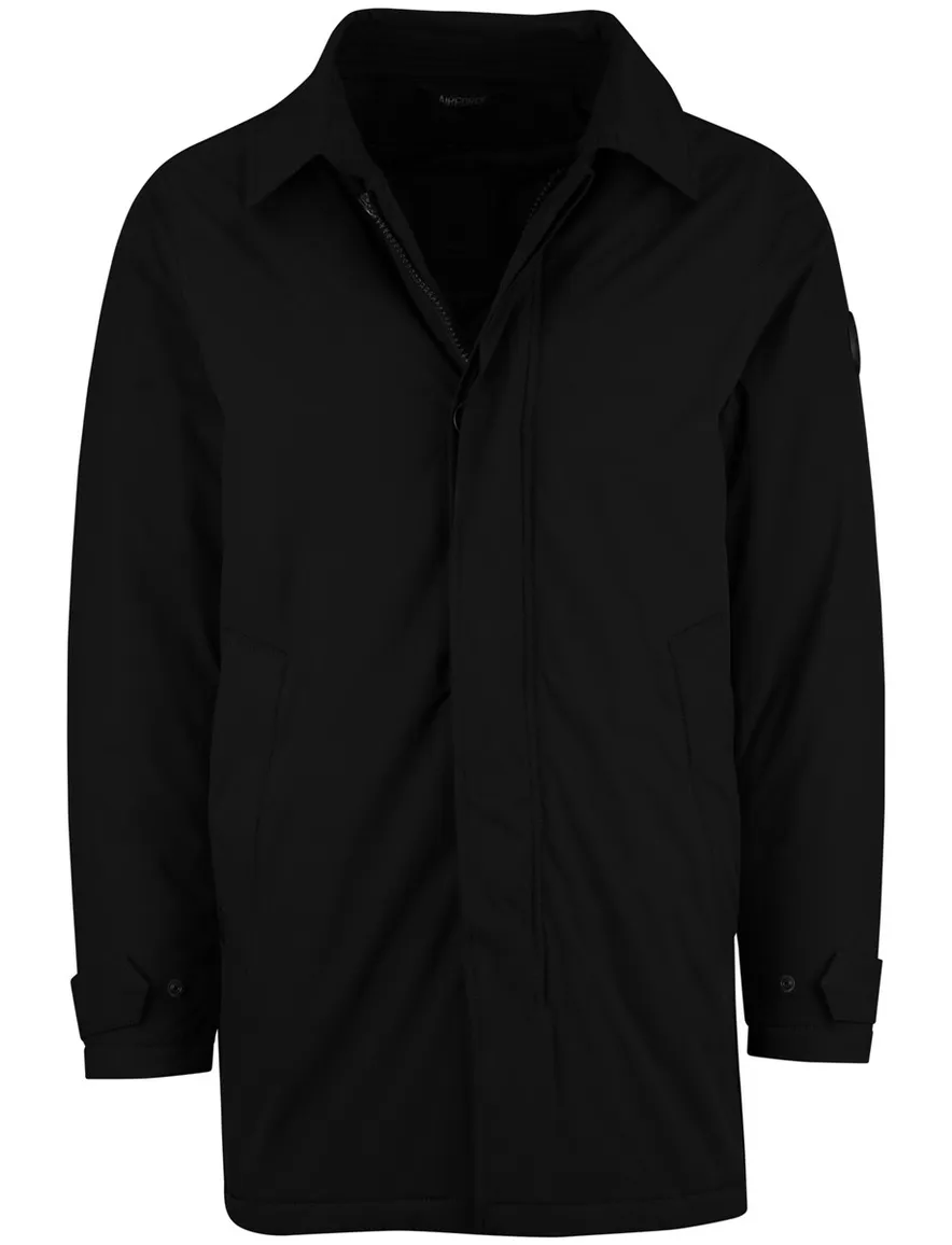 Airforce winterjas zwart effen waterdicht