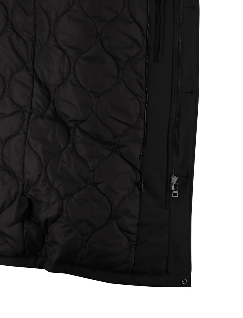 Airforce winterjas effen zwart waterdicht