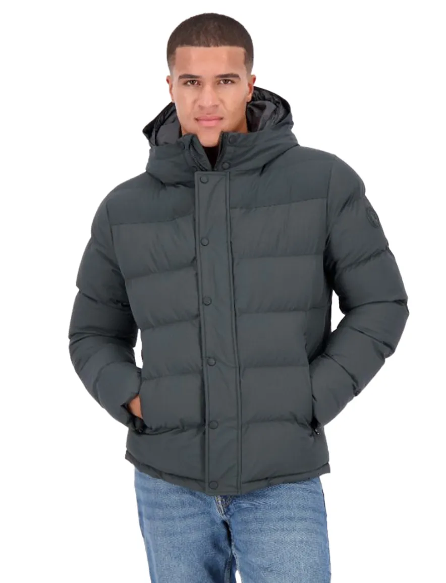 Airforce Vic puffer winterjas groen effen