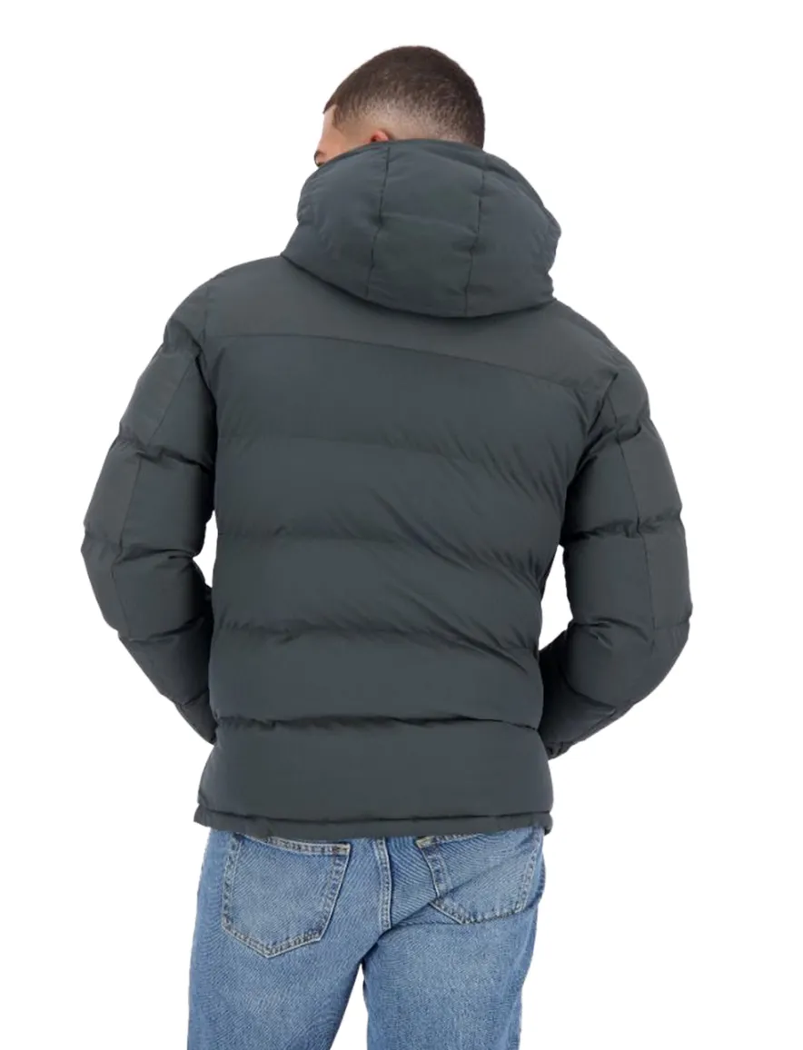 Airforce Vic puffer winterjas groen effen