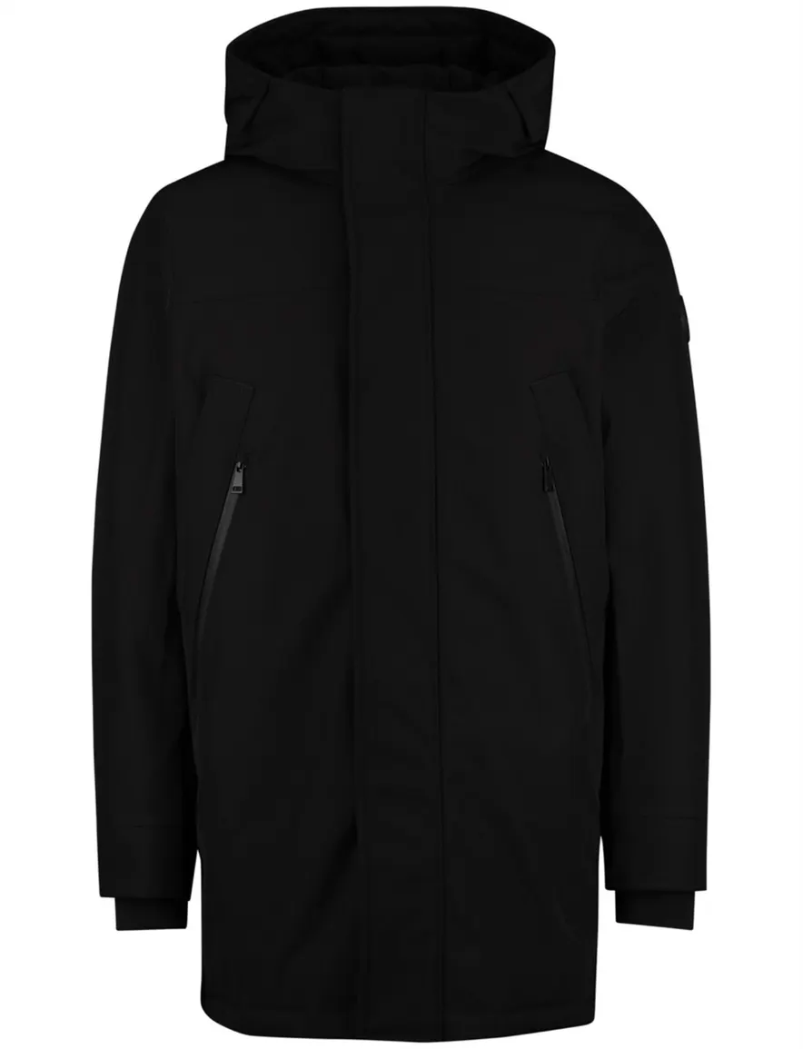 Airforce winterjas effen zwart normale fit waterdicht