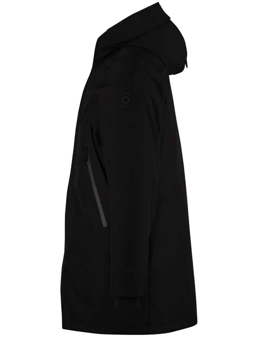 Airforce winterjas waterdicht zwart effen normale fit
