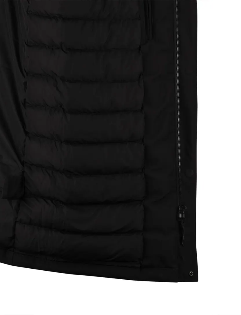 Airforce winterjas waterdicht zwart effen normale fit