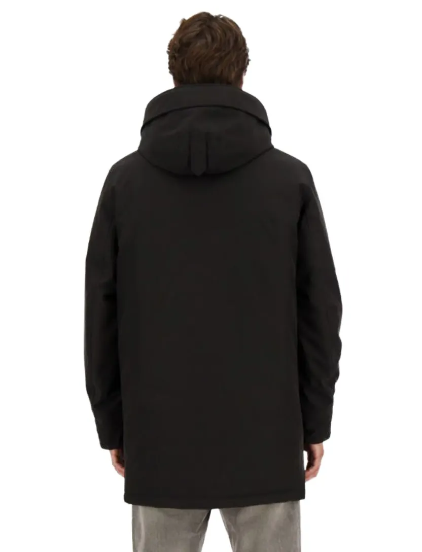 Airforce winterjas waterdicht zwart effen normale fit
