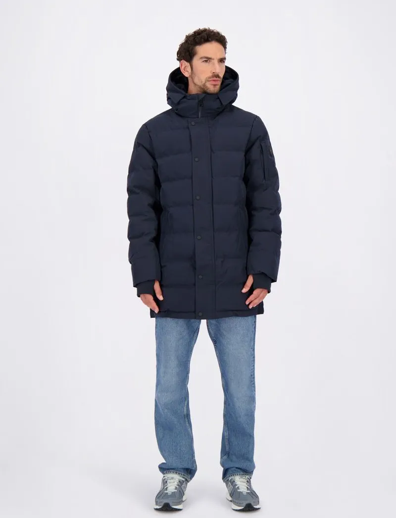 Airforce winterjas slim fit capuchon donkerblauw