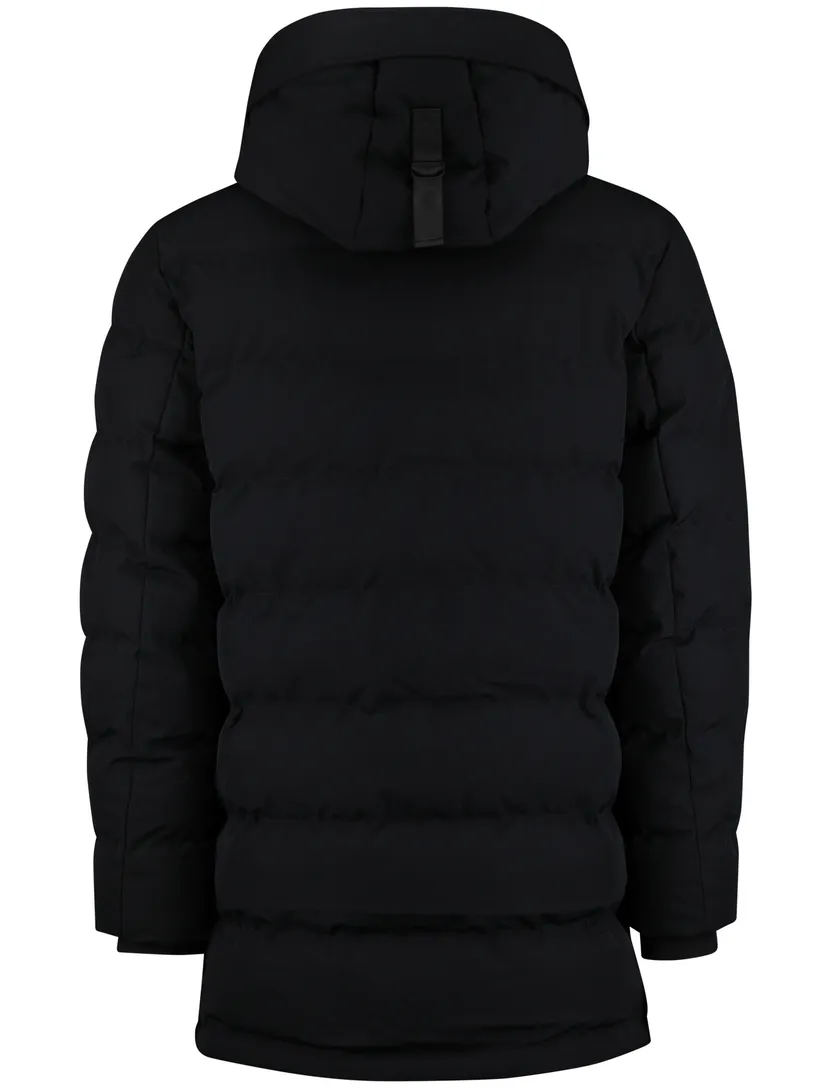Airforce winterjas slim fit capuchon donkerblauw