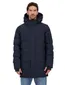 Airforce winterjas donkerblauw effen capuchon