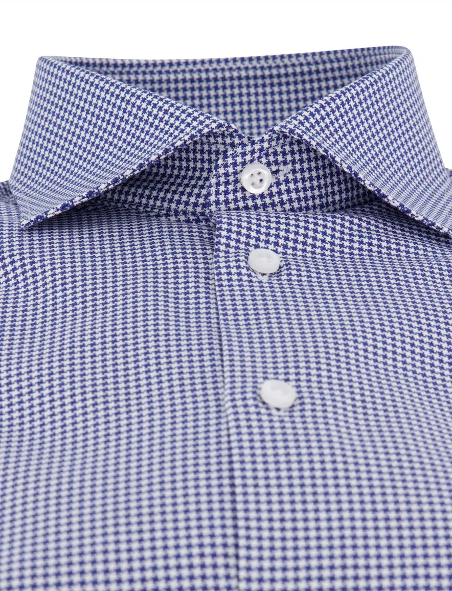 John Miller tailored fit overhemd ml7 blauw