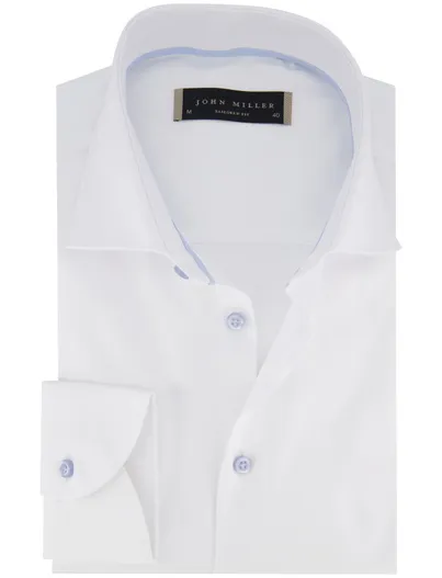 John Miller John Miller tailored fit overhemd ml7 wit