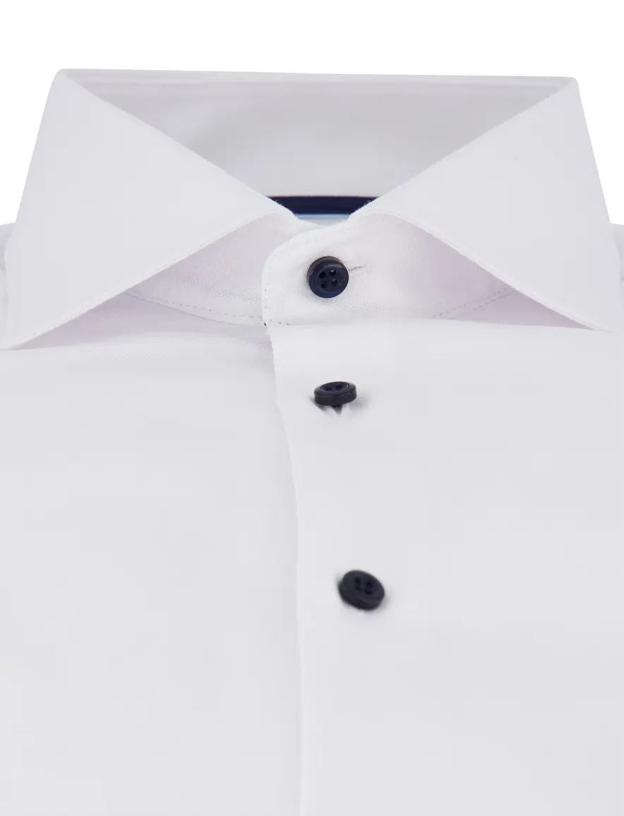 John Miller tailored fit overhemd wit