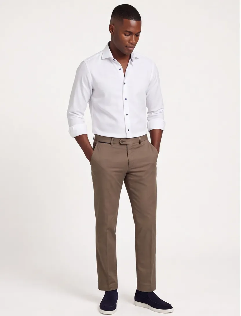 John Miller overhemd wit tailored fit ml7