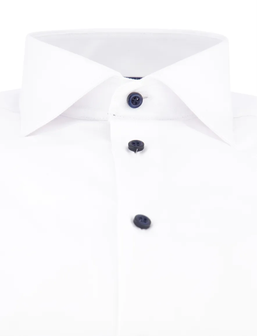 John Miller overhemd wit tailored fit