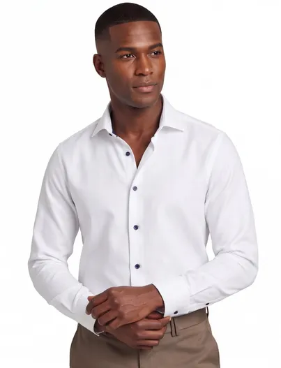 John Miller John Miller overhemd wit tailored fit ml7