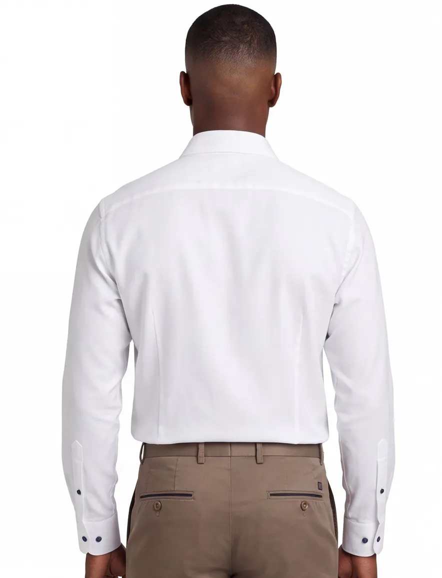 John Miller overhemd wit tailored fit