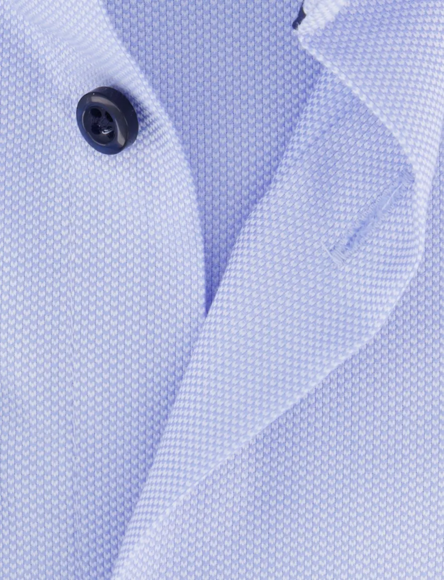 John Miller tailored fit overhemd blauw effen