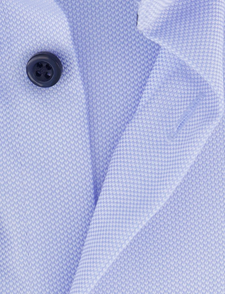 John Miller tailored fit overhemd ml7 blauw