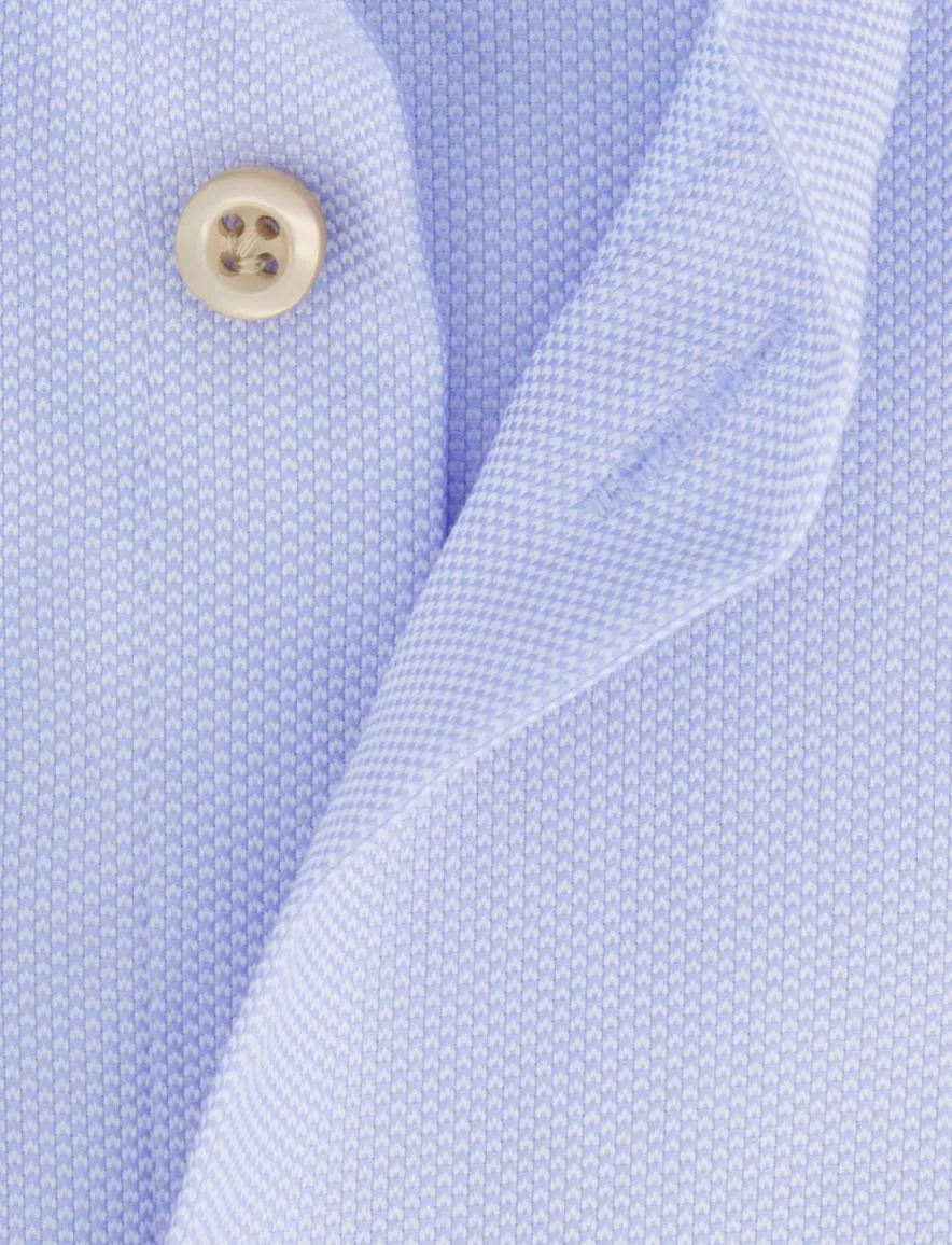 John Miller tailored fit overhemd lichtblauw effen