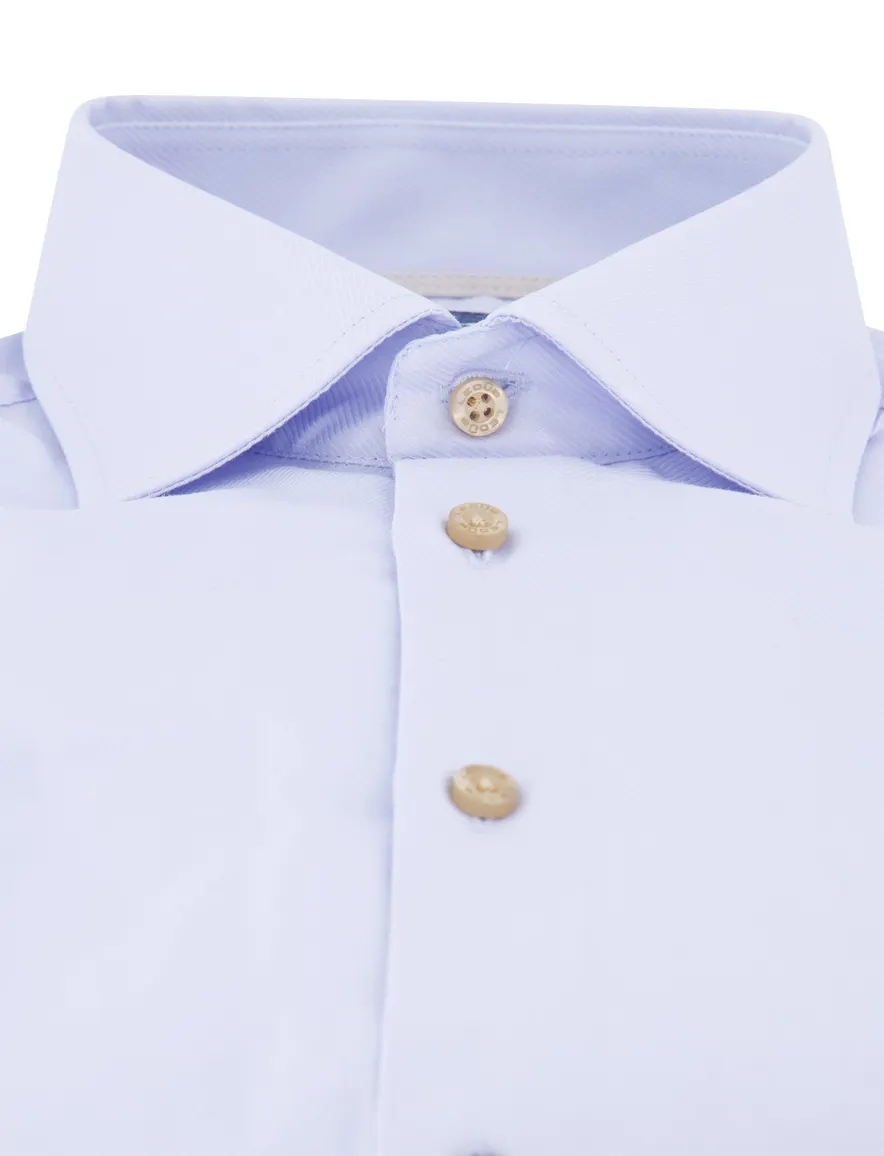 Ledub mouwlengte 7 overhemd lichtblauw modern fit