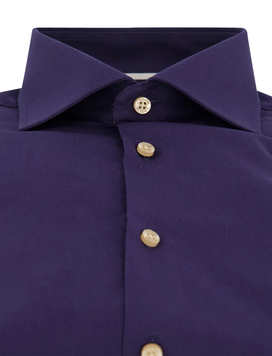 Ledub overhemd mouwlengte 7 donkerblauw