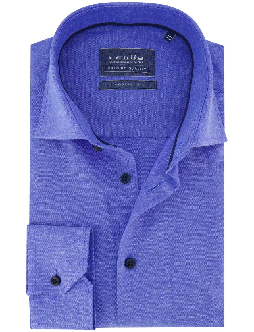 Blauw Ledub overhemd