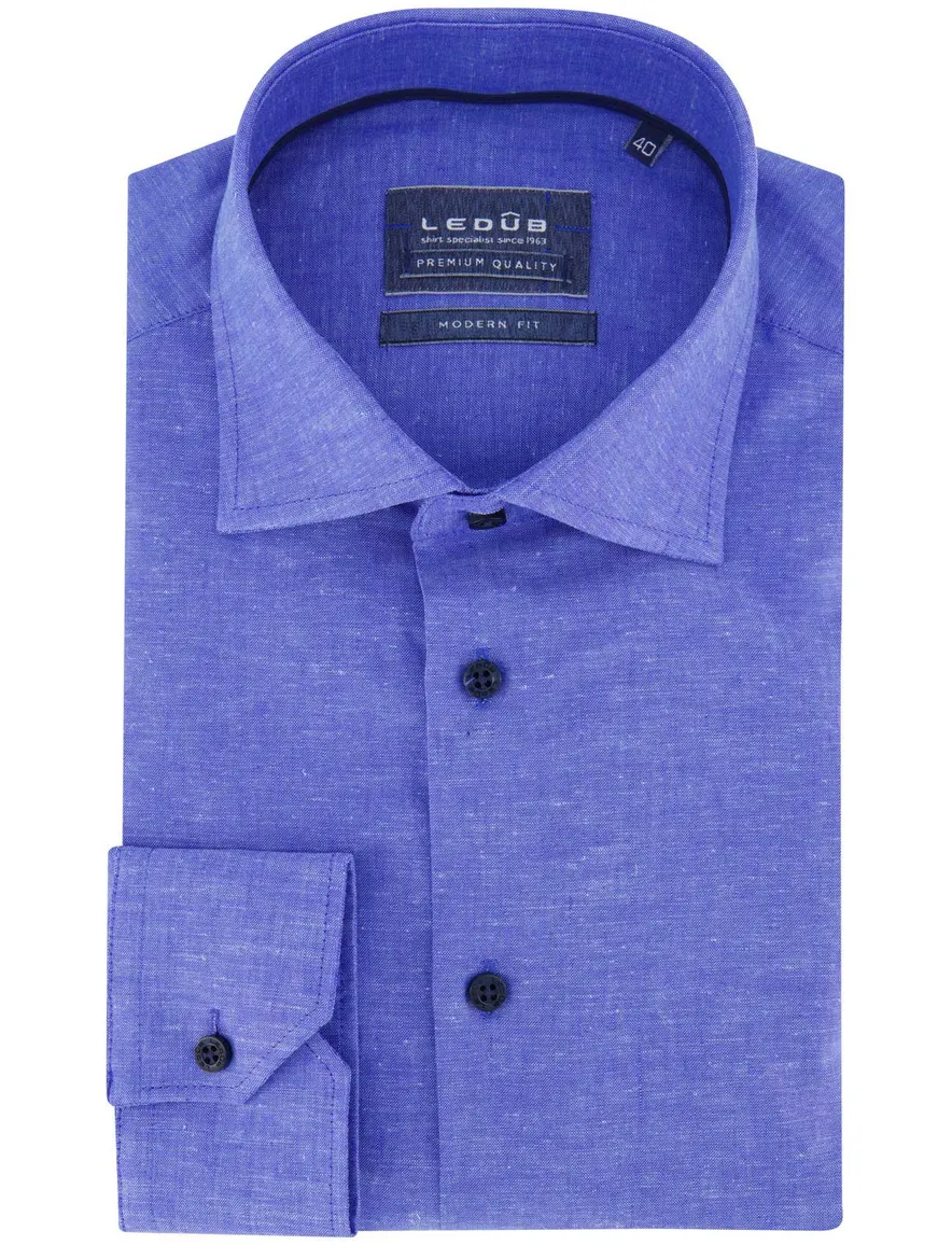 Blauw Ledub overhemd