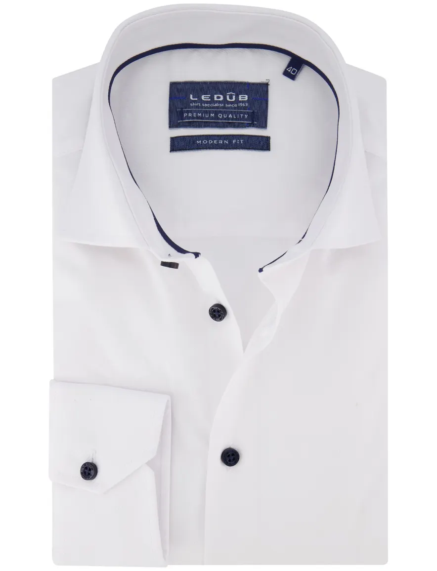 Ledub overhemd katoen modern fit