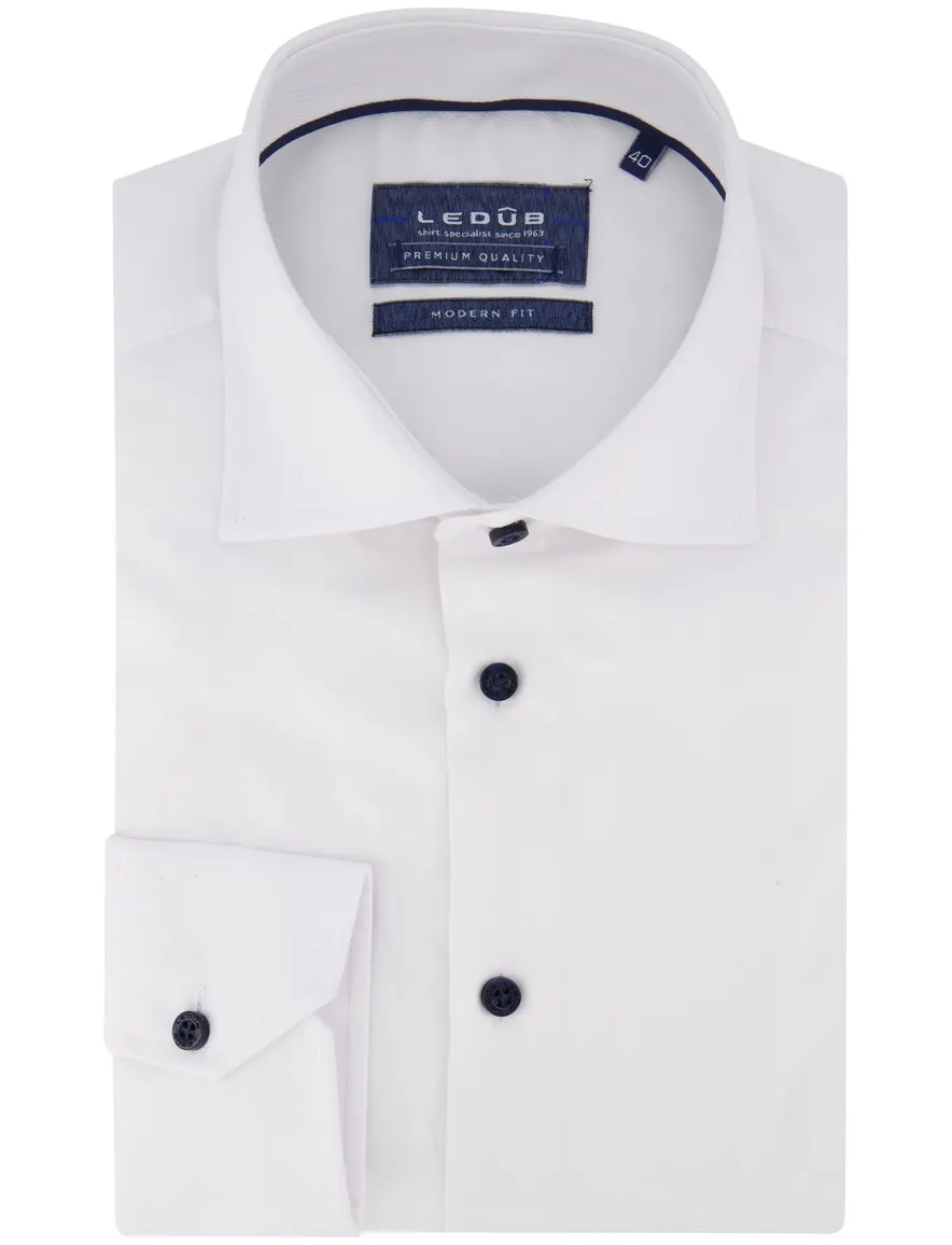 Ledub overhemd katoen modern fit