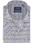 Ledub modern fit overhemd blauw geprint
