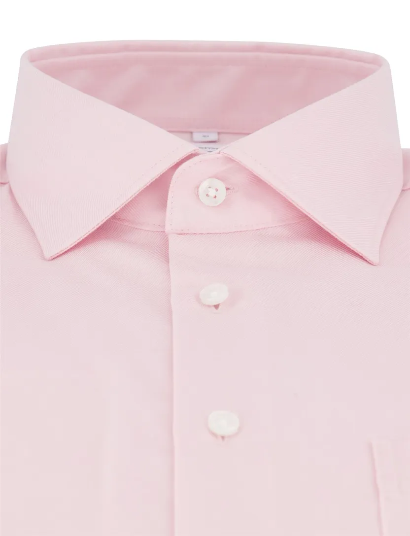 Overhemd Seidensticker Regular Roze effen katoen