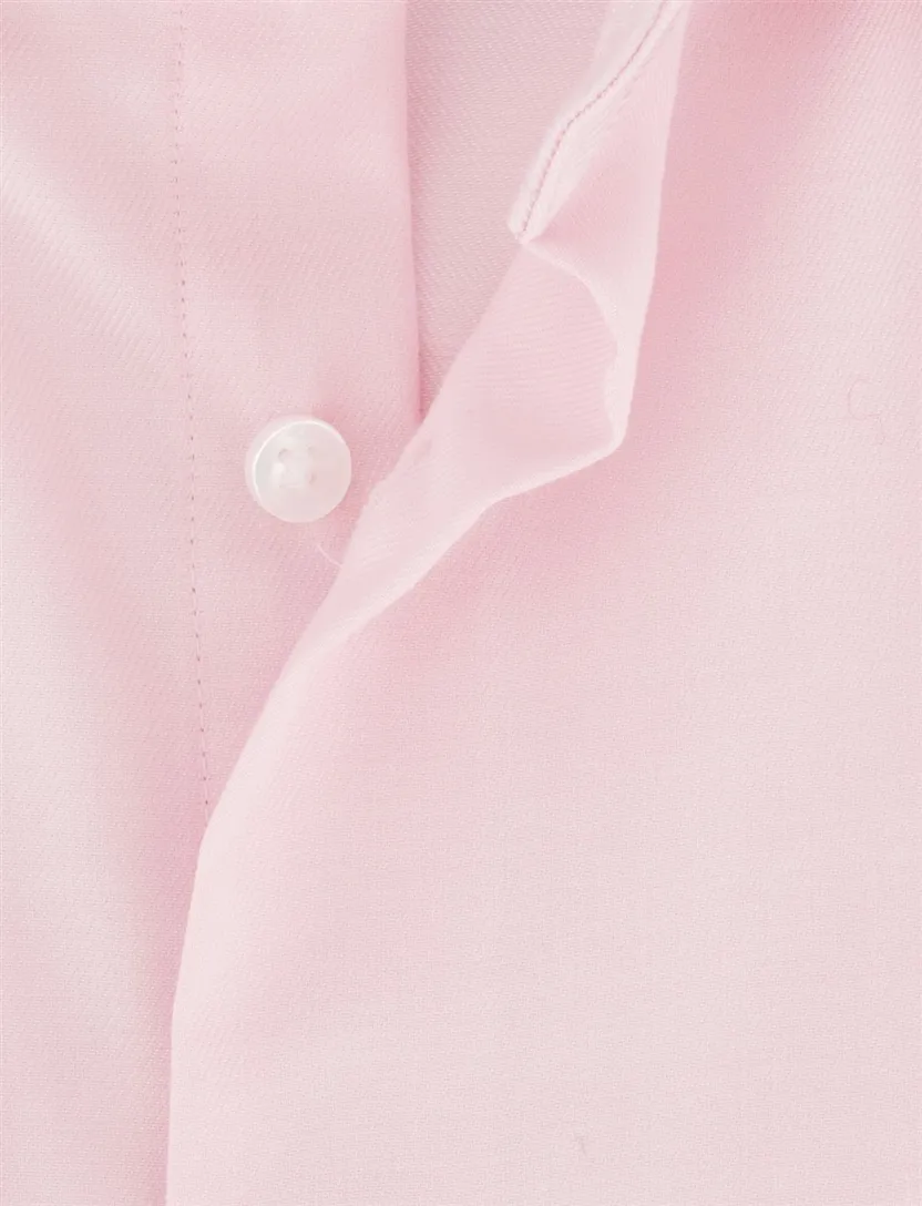 Overhemd Seidensticker Regular Roze effen katoen