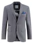 A Fish Named Fred colbert grijs gemeleerd slim fit