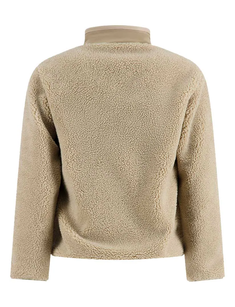 A Fish Named Fred tussenjas beige effen slim fit borstzak