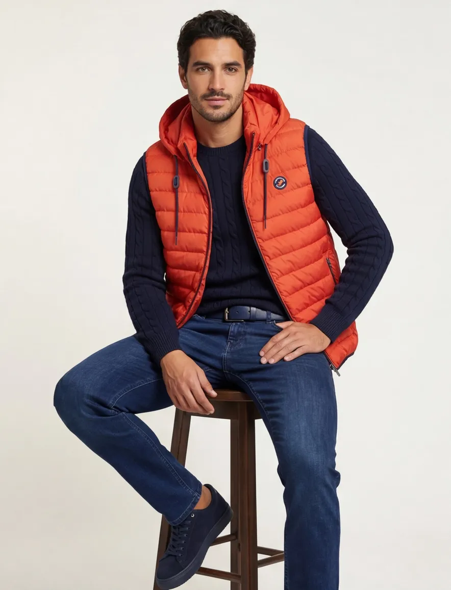 A Fish Named Fred bodywarmer oranje