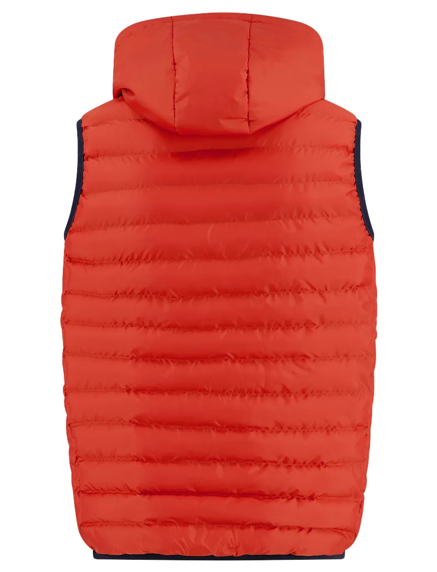 A Fish Named Fred bodywarmer oranje effen slim fit