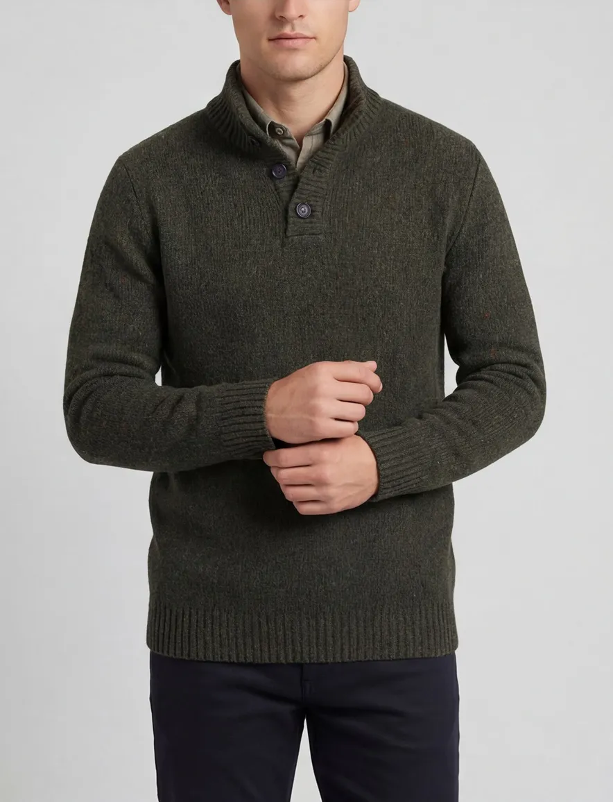 A Fish Named Fred trui groen gebreid
