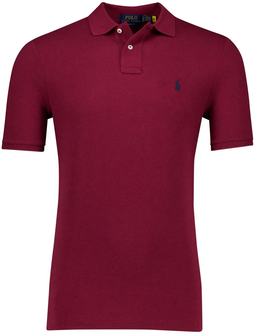 Polo Ralph Lauren classic fit pique polo rood korte mouw