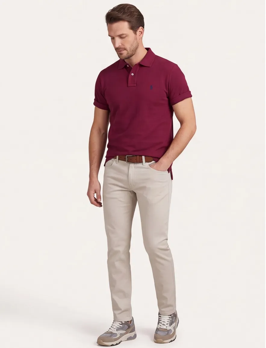 Polo Ralph Lauren classic fit pique polo rood