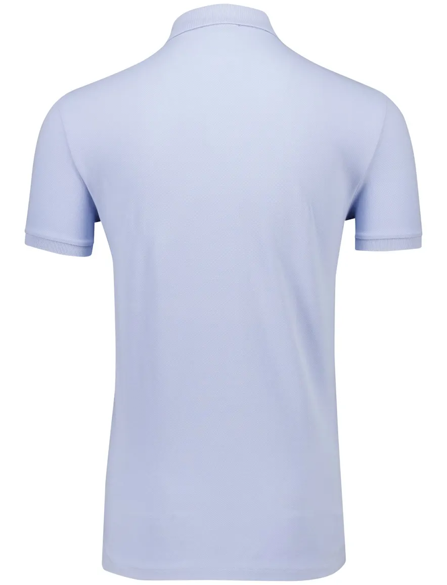 Polo Ralph Lauren custom slim fit polo lichtblauw effen