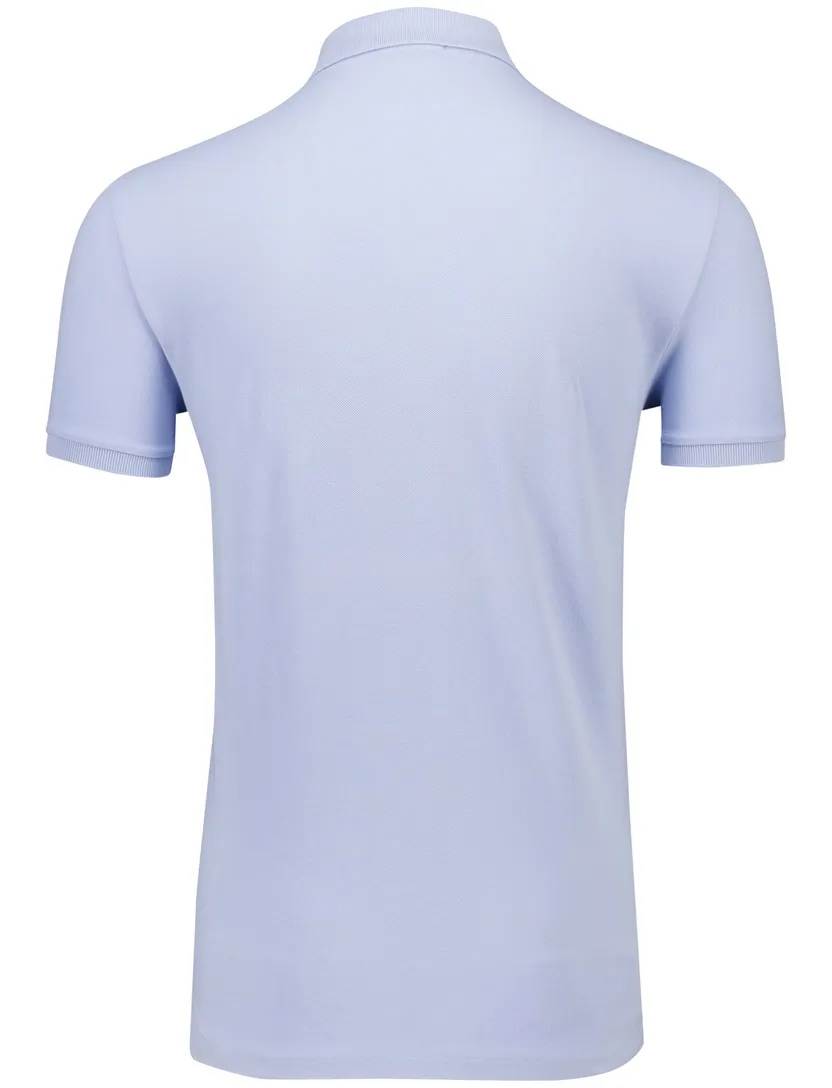Polo Ralph Lauren custom slim fit polo lichtblauw katoen