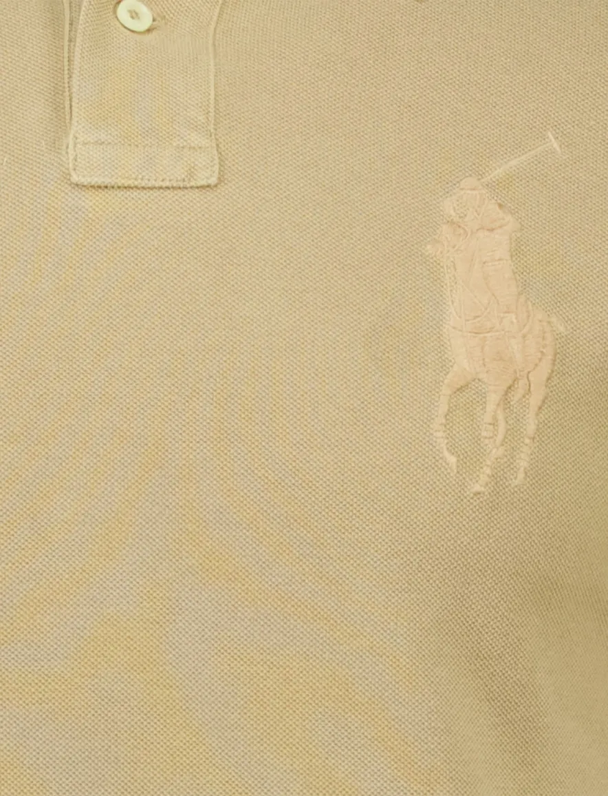 Polo Ralph Lauren custom slim fit polo khaki logo